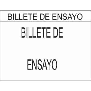 Billete de Ensayo